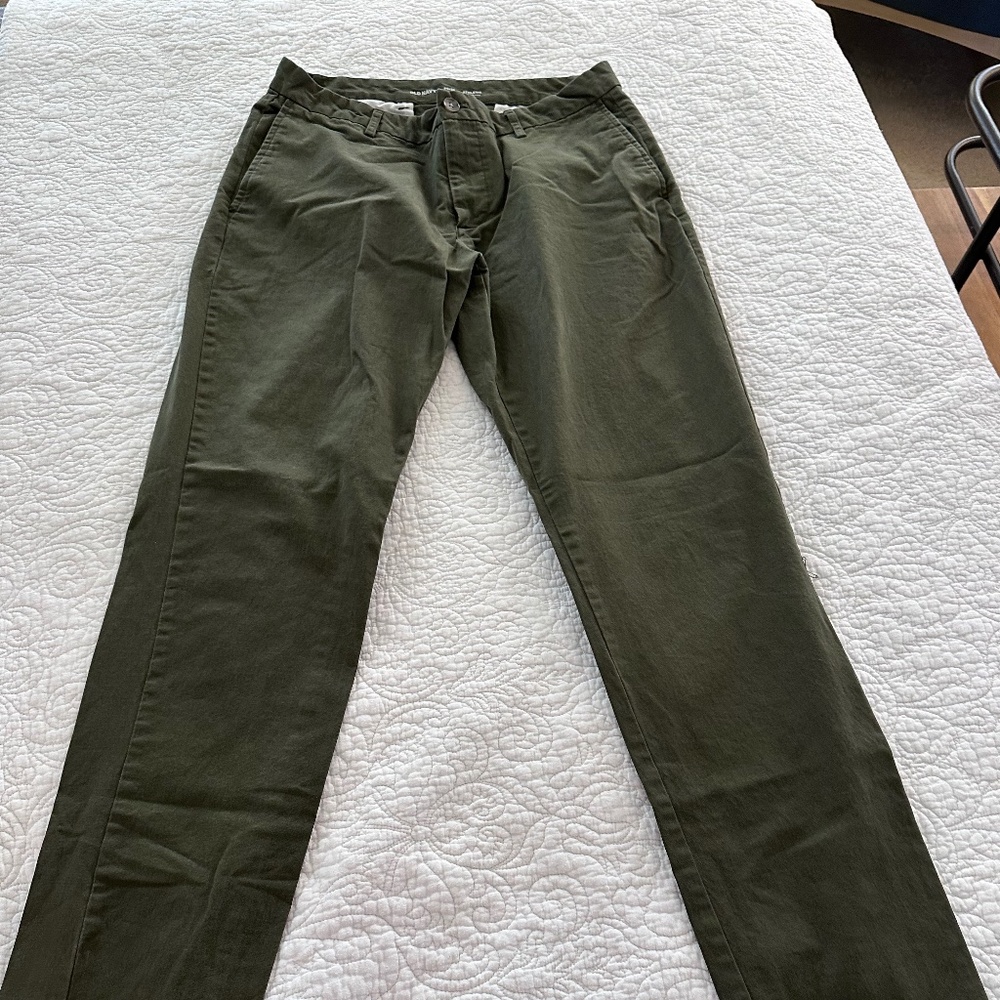 SALE — OLD NAVY Athetic Fit / Built-in Flex Pants -  MEN’s - Dk Green -34 X 36